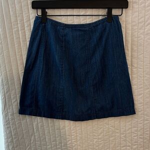 Hollister Denim Blue A-Line Skirt
